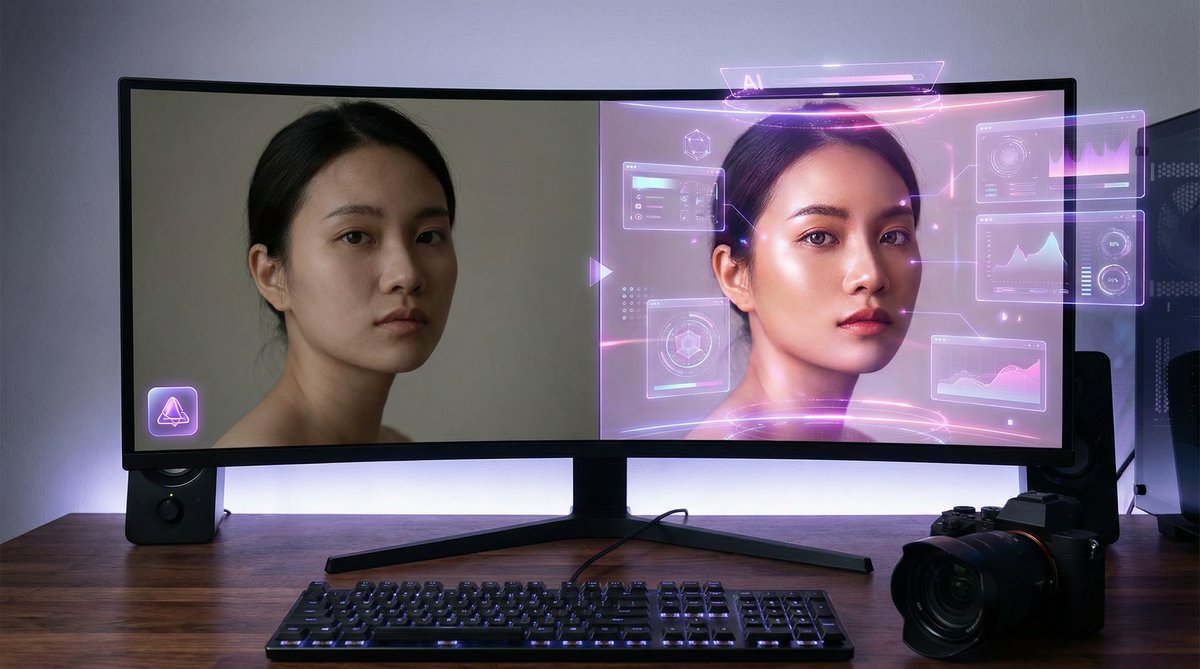 少妇AI修图与传媒剪辑